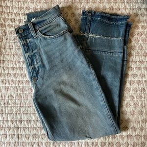 Abercrombie Ultra High Rise Ankle Straight Jeans